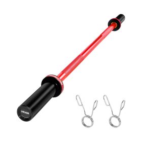 4FT Barbell Bar, Fits 2-Inch Weight Plates, Barbell Bar with Knurled Grip for Strength Training, Weightlifting, Squat, Deadlift, Bench Press, Cur