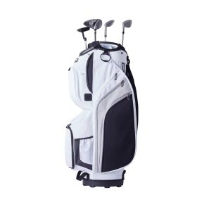 Golf Cart Bag with 14 Way Organizer Divider Top, 36' 13 Pockets Premium Nylon Cart Bag