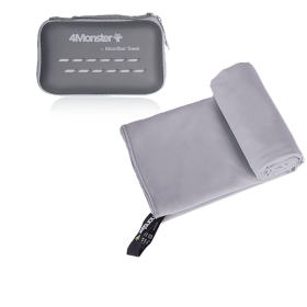 Camping Towels Super Absorbent; Fast Drying Microfiber Travel Towel; Ultra Soft Compact Gym Towel ; Sport Towel (Color: GRAY, size: XS 30x50cm)