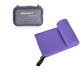 Camping Towels Super Absorbent; Fast Drying Microfiber Travel Towel; Ultra Soft Compact Gym Towel ; Sport Towel (Color: Purple, size: L 60x120cm)
