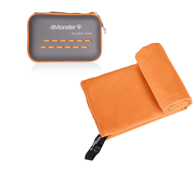 Camping Towels Super Absorbent; Fast Drying Microfiber Travel Towel; Ultra Soft Compact Gym Towel ; Sport Towel (Color: Orange, size: S 40x80cm)
