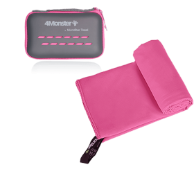 Camping Towels Super Absorbent; Fast Drying Microfiber Travel Towel; Ultra Soft Compact Gym Towel ; Sport Towel (Color: rose, size: XS 30x50cm)