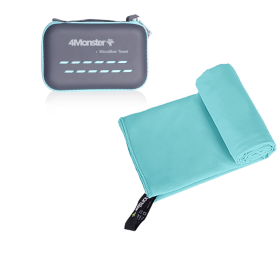 Camping Towels Super Absorbent; Fast Drying Microfiber Travel Towel; Ultra Soft Compact Gym Towel ; Sport Towel (Color: Acid blue, size: L 60x120cm)