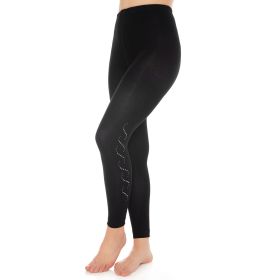Bamboo Leggings for Women Soft Stretchy Full Length Elastic Leggings with Fancy Accessories (Style: S3)