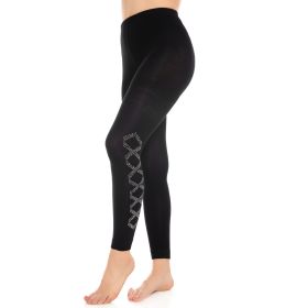 Bamboo Leggings for Women Soft Stretchy Full Length Elastic Leggings with Fancy Accessories (Style: S4)