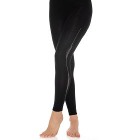 Bamboo Leggings for Women Soft Stretchy Full Length Elastic Leggings with Fancy Accessories (Style: S1)